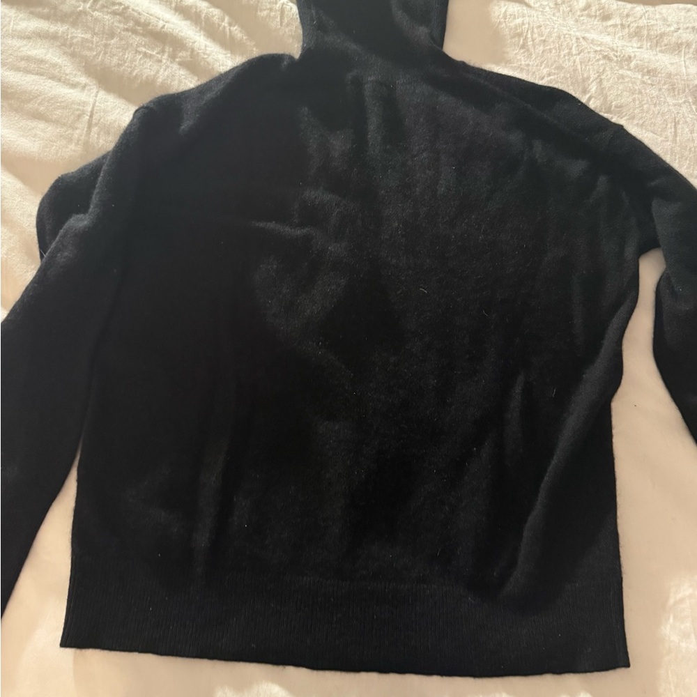Jcrew Black 100% Cashmere Turtleneck Sweater